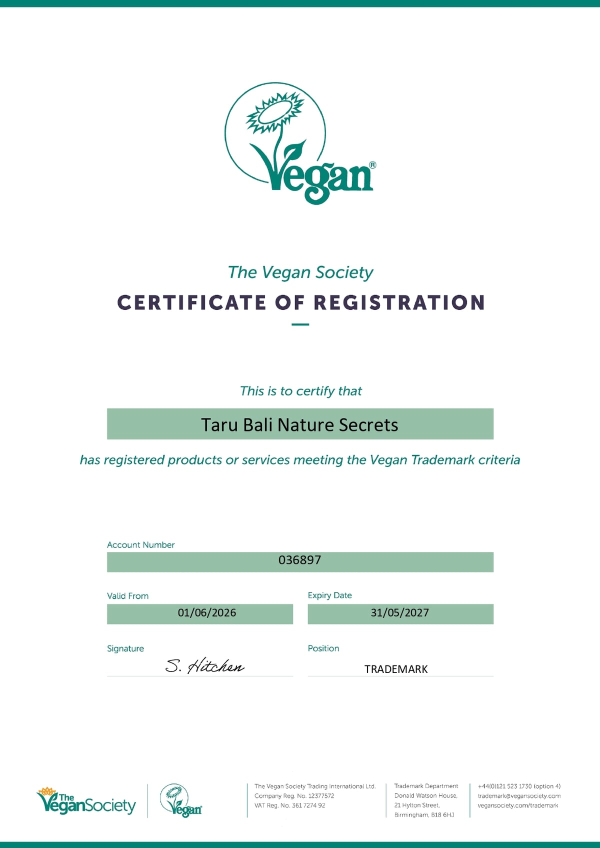 Vegan Certified